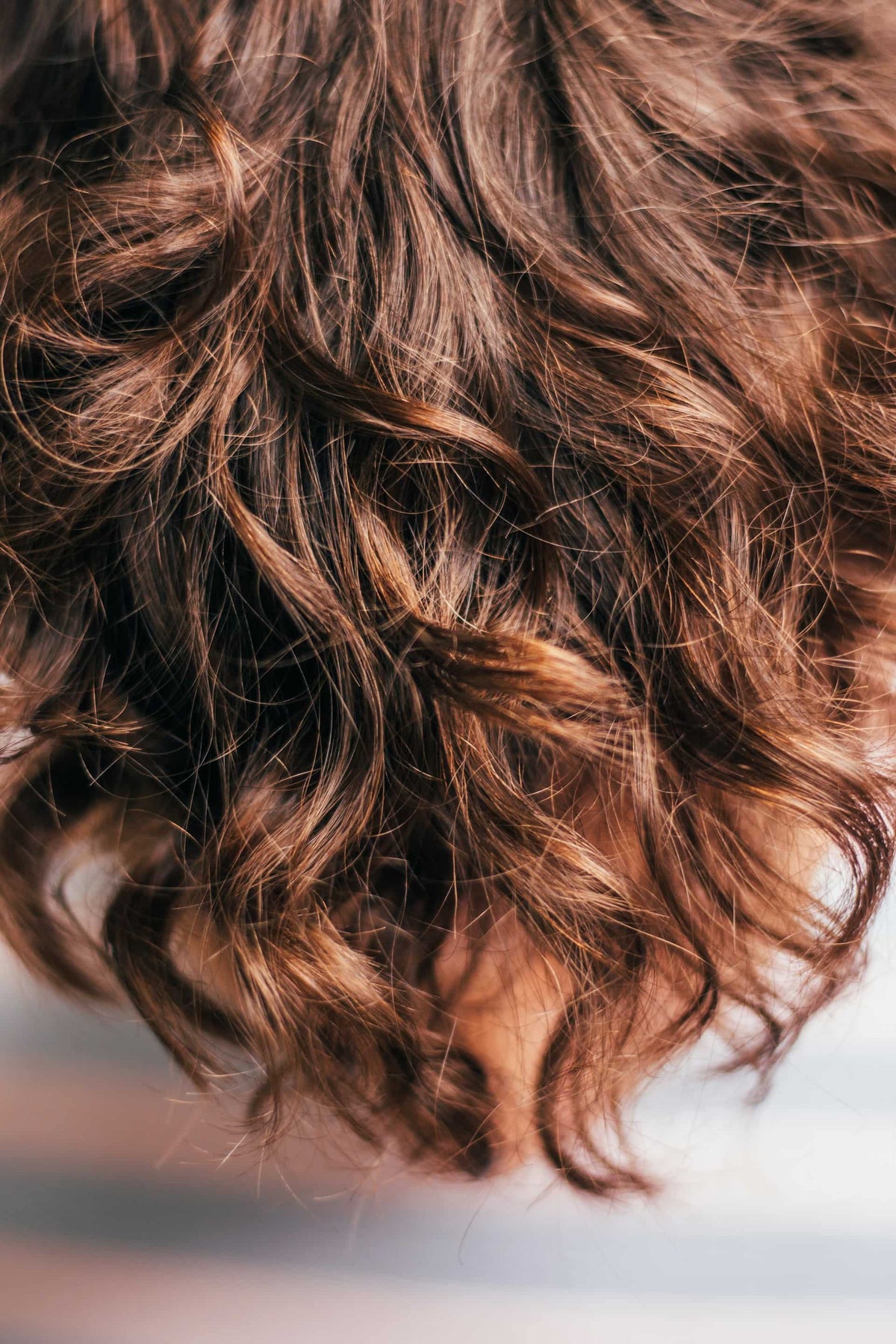 a woman with healthy, moisturized hair