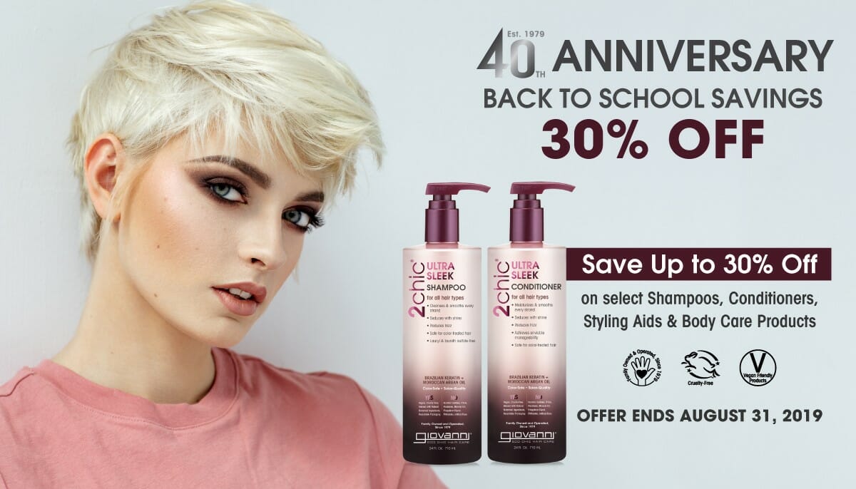 Back to School Savings on Giovanni Shampoo &amp; Conditioners