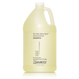 A gallon-sized bottle of Giovanni tea tree shampoo