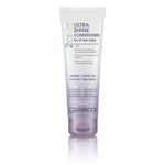 A tube of Giovanni Cosmetics 2chic® ULTRA-SHINE CONDITIONER for all hair types features Tsubaki and White Tea, is vegan, color-safe, salon quality, and comes in a sleek white and purple design. Available in 2 sizes.