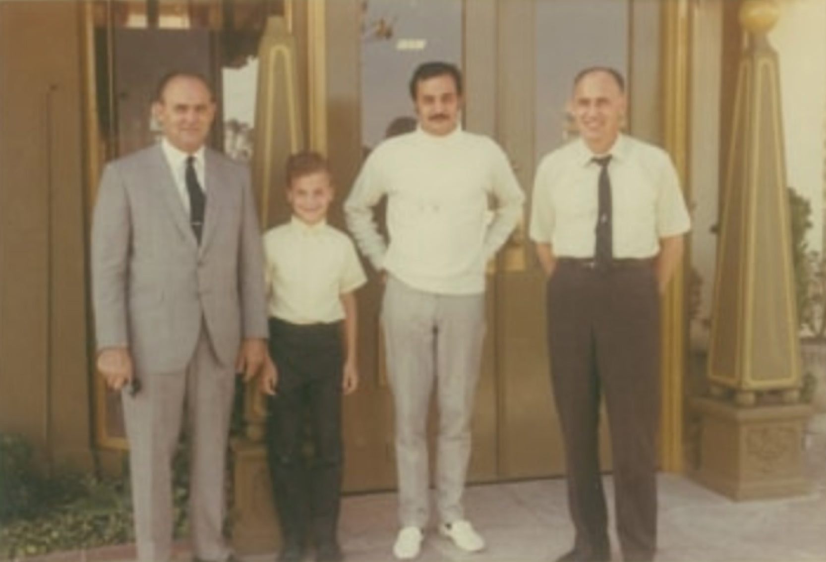 Giovanni Guidotti at the salon with his father