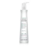 A 6.7 fl oz (198 mL) white bottle of Giovanni Cosmetics HYDRATING FACIAL CLEANSER with pump, suitable for all skin types. This gentle, oil-free cleanser with aloe vera also removes makeup.
