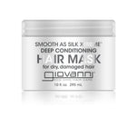 A 10 fl. oz. jar of Giovanni Cosmetics SMOOTH AS SILK XTREME™ DEEP CONDITIONING HAIR MASK hydrates dry, damaged hair and leaves it silky smooth.