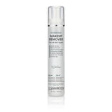 A tall, white pump bottle of Giovanni Cosmetics HYDRATING MAKEUP REMOVER for all skin types, with cleanser text featuring its gentle, moisturizing formula enriched with aloe vera and cucumber extracts.