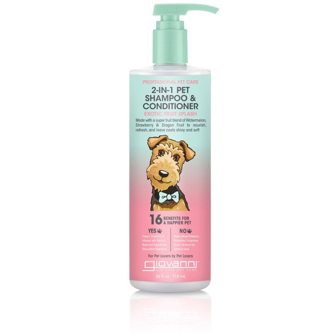 for all (dog) fur types - Giovanni 2-in-1 Pet shampoo and conditioner bottle