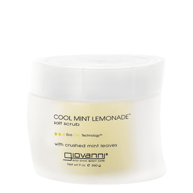 for all skin types - COOL MINT LEMONADE™ Salt Scrub, a refreshing lemon mint scrub by Giovanni.