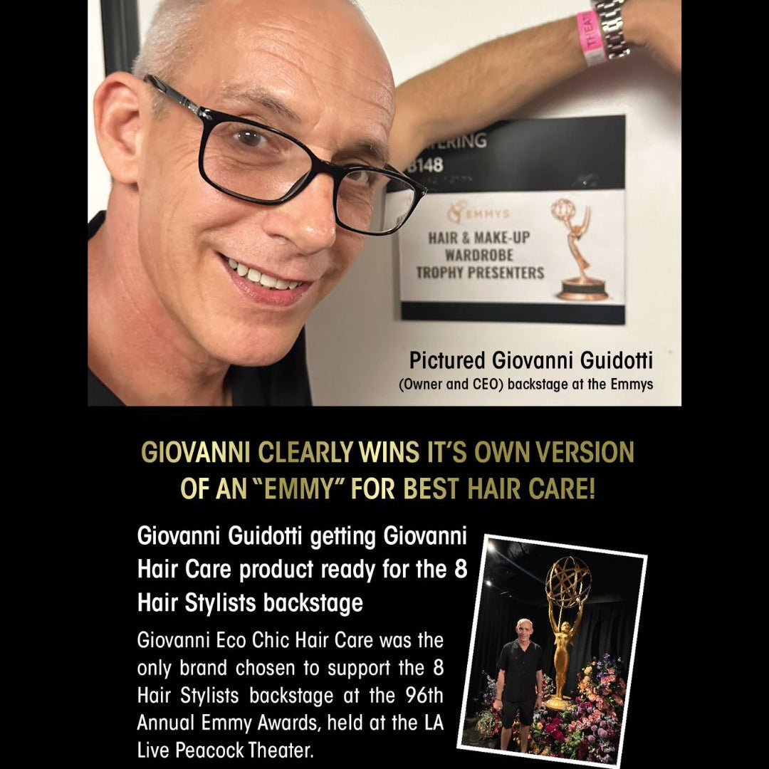 Giovanni clearly wins it's own version of an Emmy for Best Hair Care!