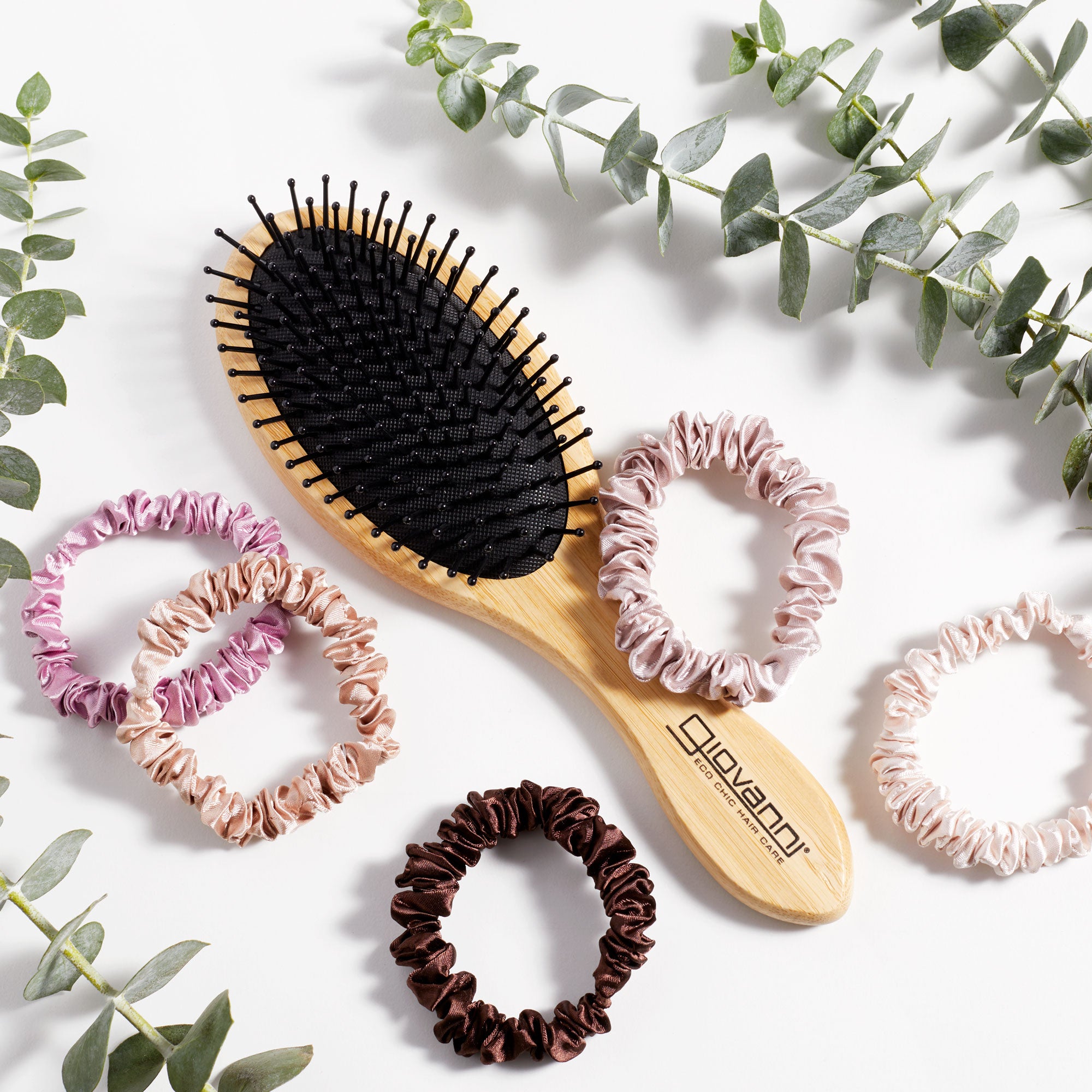 Giovanni brush and hair scrunchies