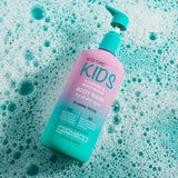 Giovanni Kids body wash bottle on a background with bubbles