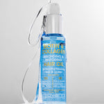 Bottle of Giovanni Biotin & Collagen hair oil on a gray background