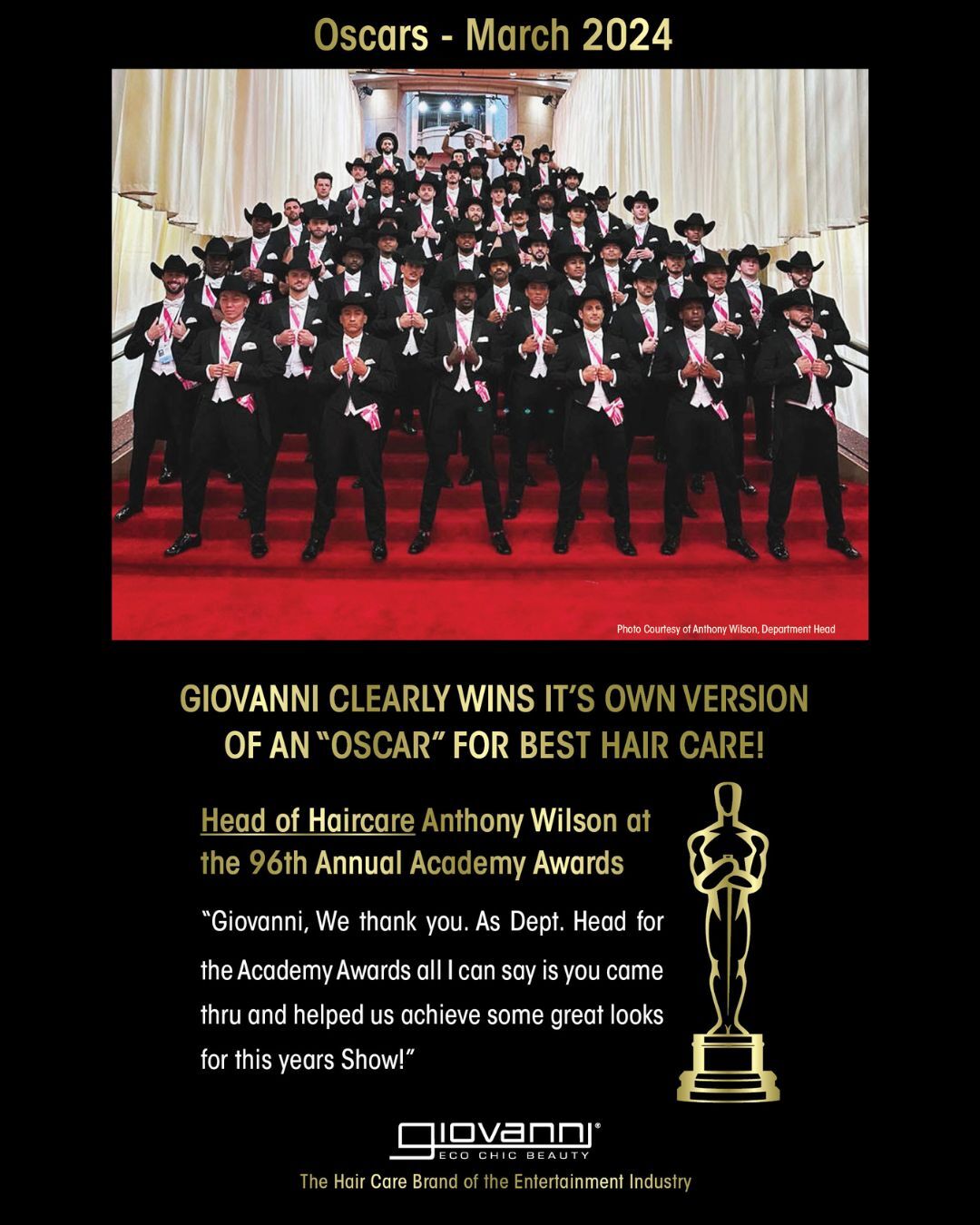 Ken dancers at Academy Awards