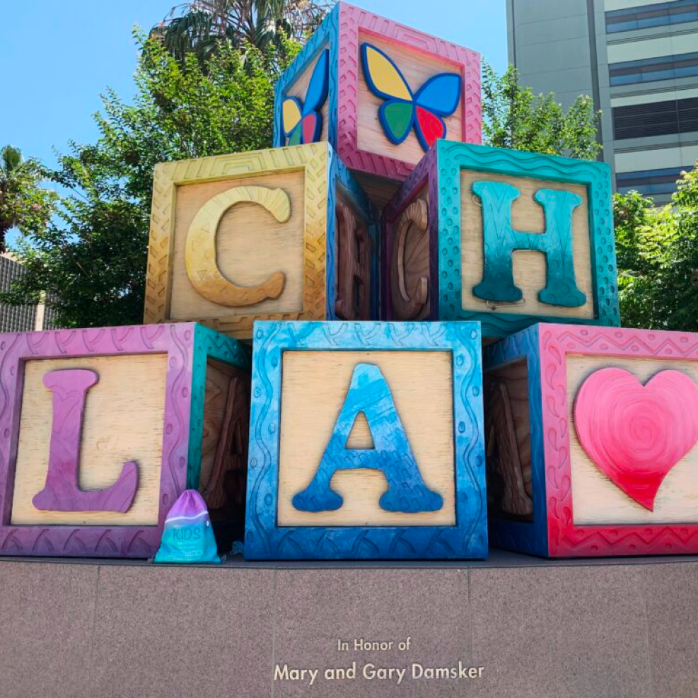 Blocks display at Children’s Hospital Los Angeles