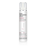 A bottle of Giovanni hair texturizing spray with white and silver label, designed for hairstyling and finishing.