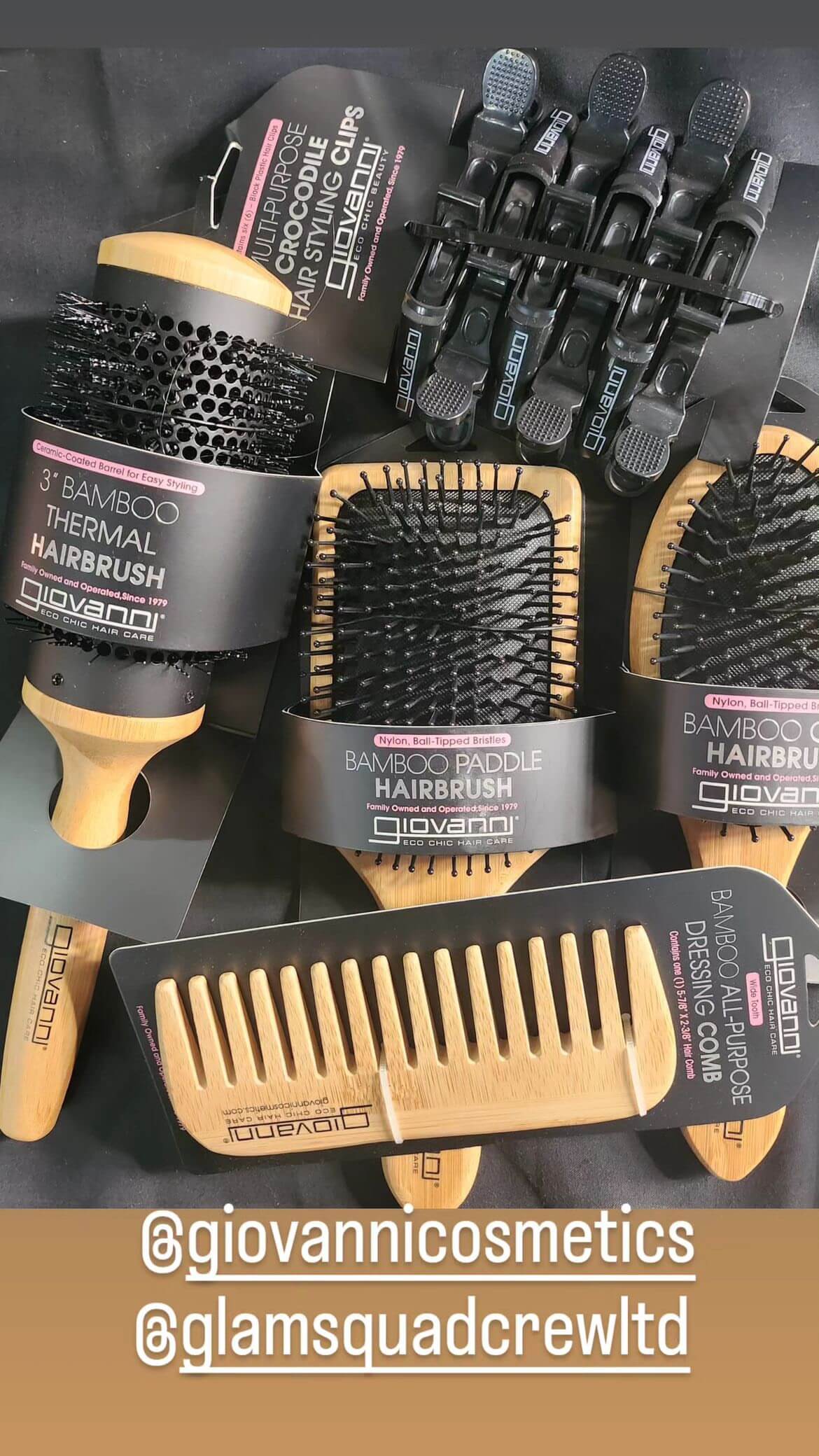 Giovanni har brushes and tools