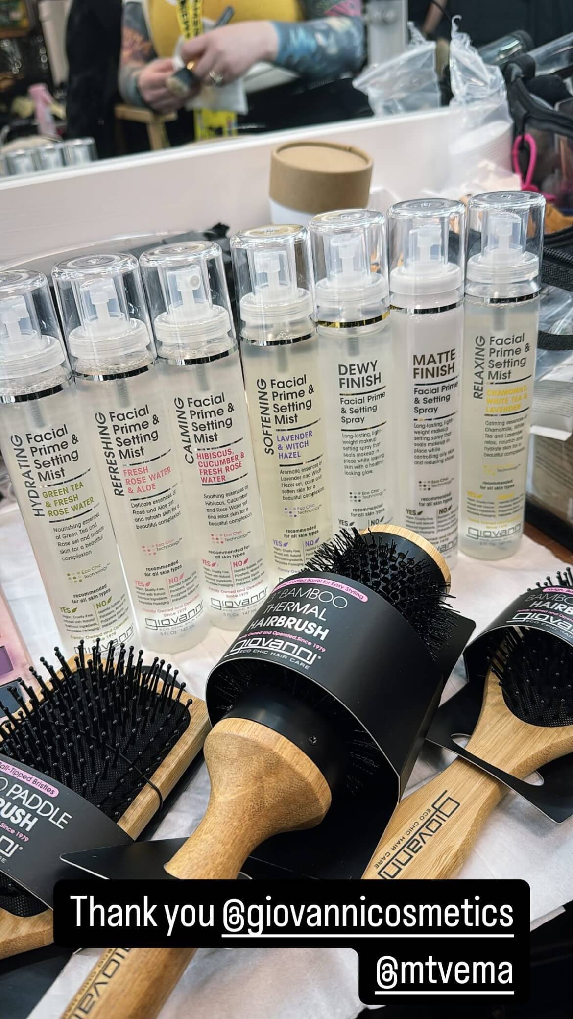Giovanni hair products and tools