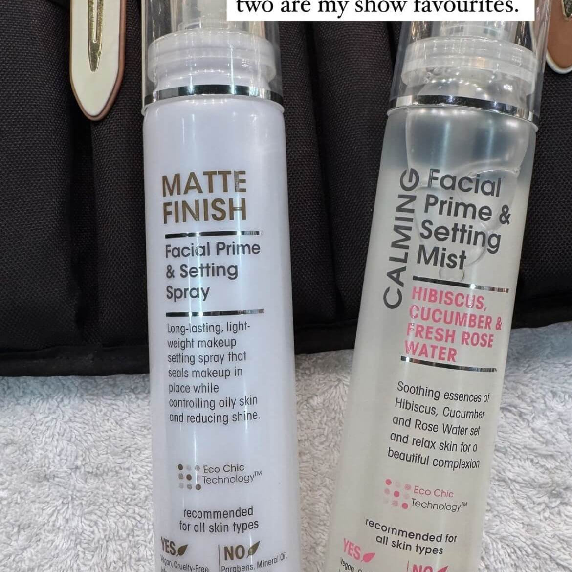 Giovanni Matte Finish Facial Prime & Setting Spray and Calming Facial Prime & Setting Mist