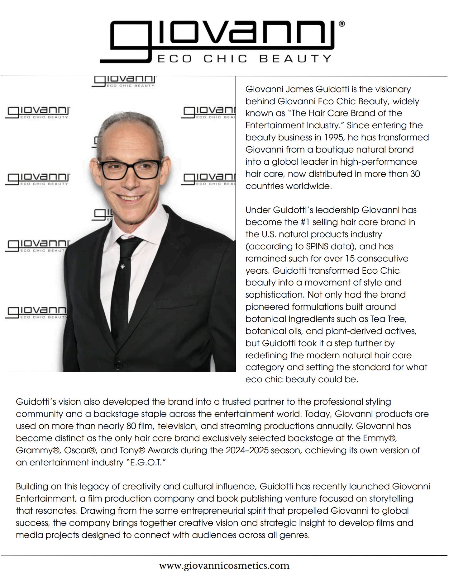 Giovanni Brand Statement