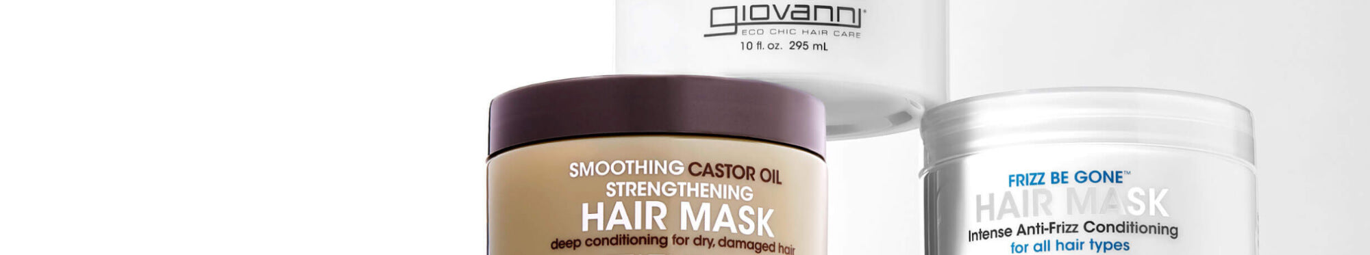 Jars of Giovanni Hair Mask products