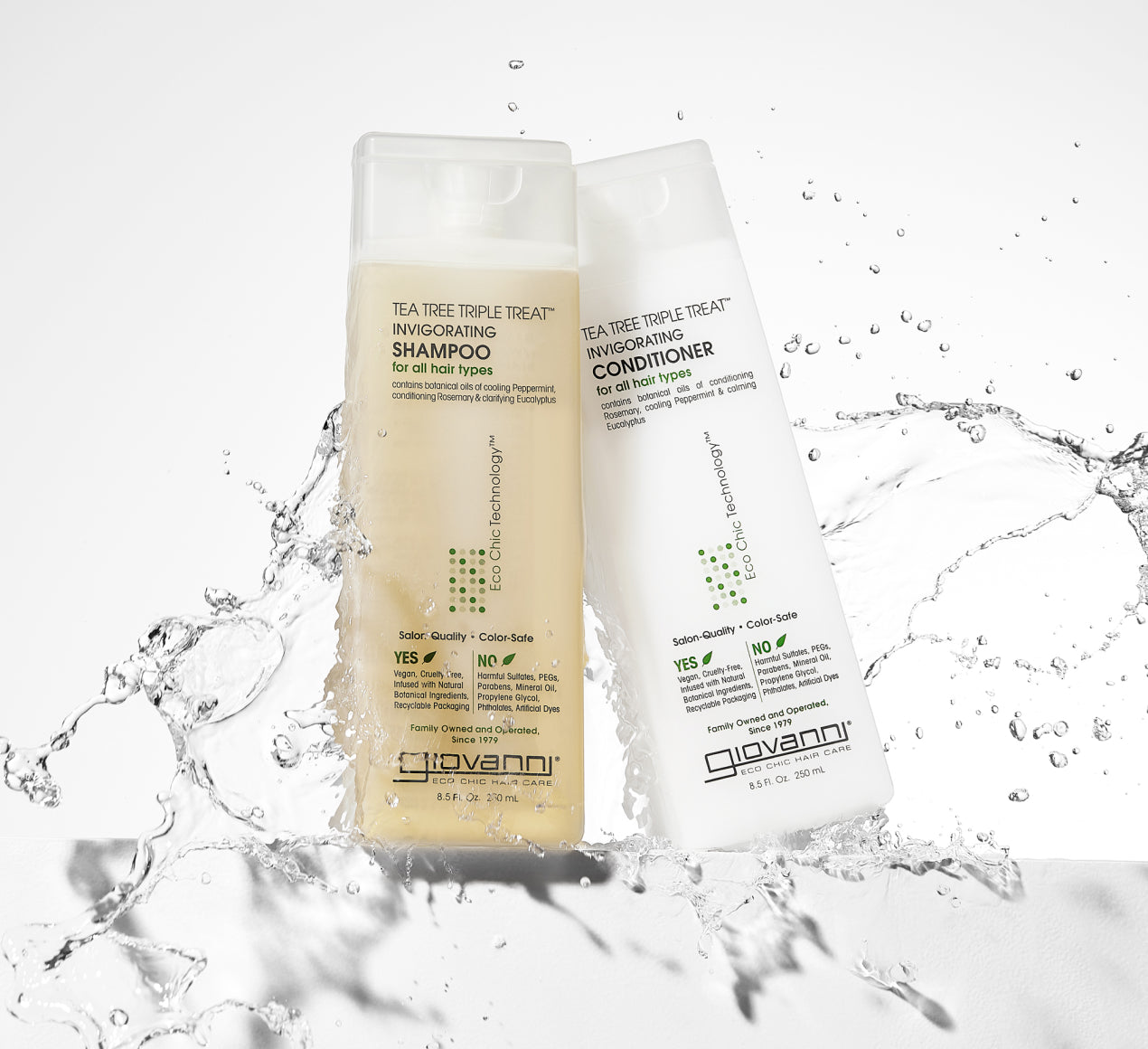Giovanni Tea Tree Triple Treat Invigorating Shampoo and Conditioner