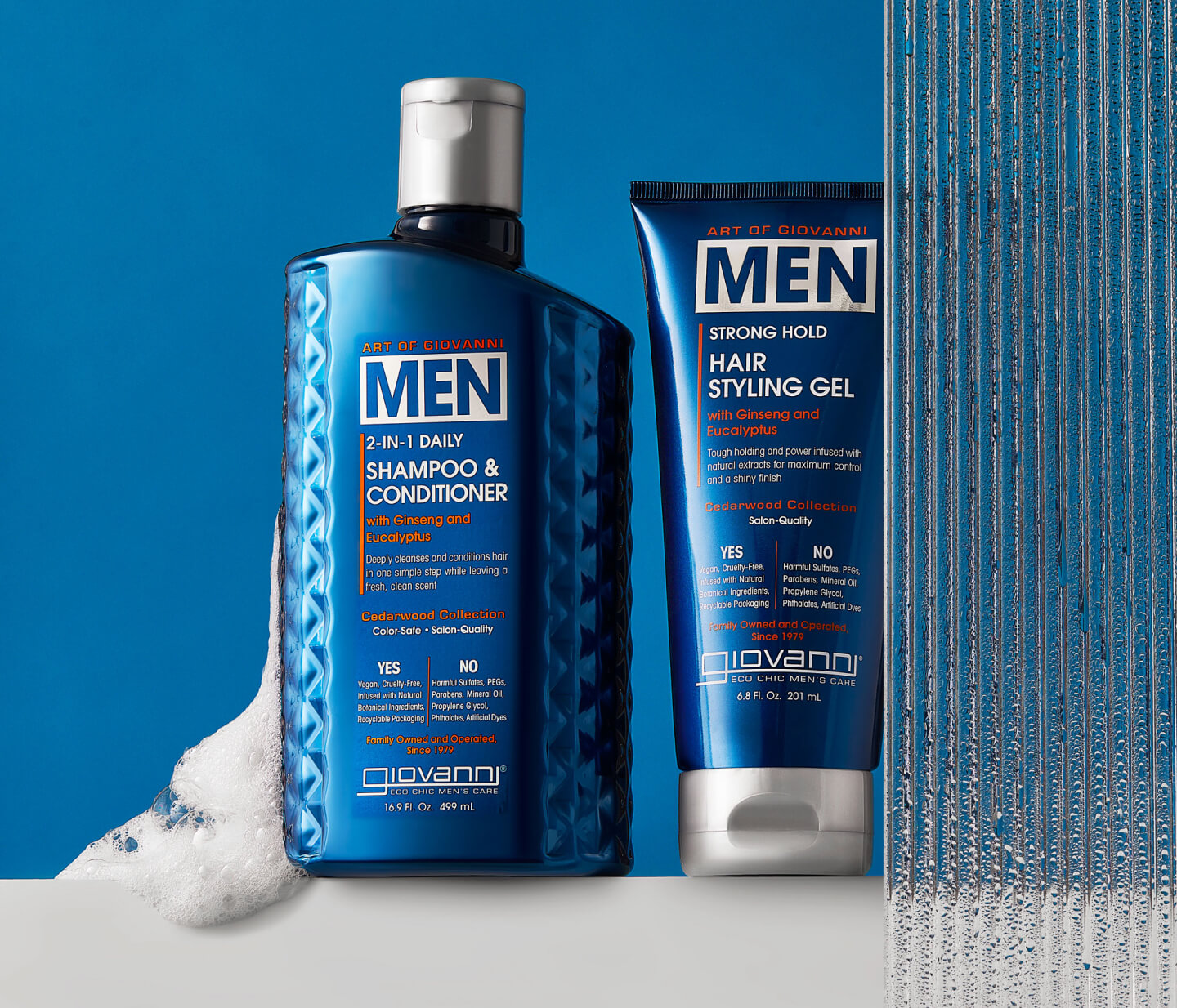 Art of Giovanni Men Shampoo & Conditioner and Hair Styling Gel