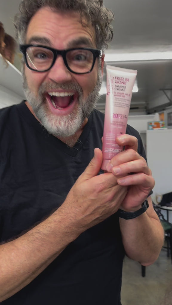 Giovanni Frizz Be Gone Taming Cream in use