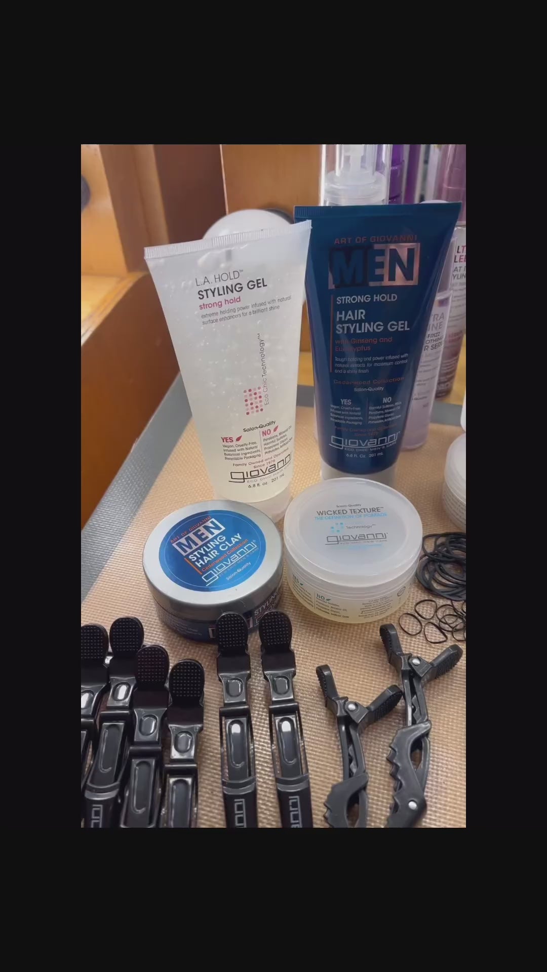 Giovanni products in use at the academy awards