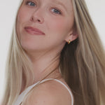 Video of blonde model using Giovanni Color Chic Purple Shampoo, Conditioner and Styling & Toning Foam