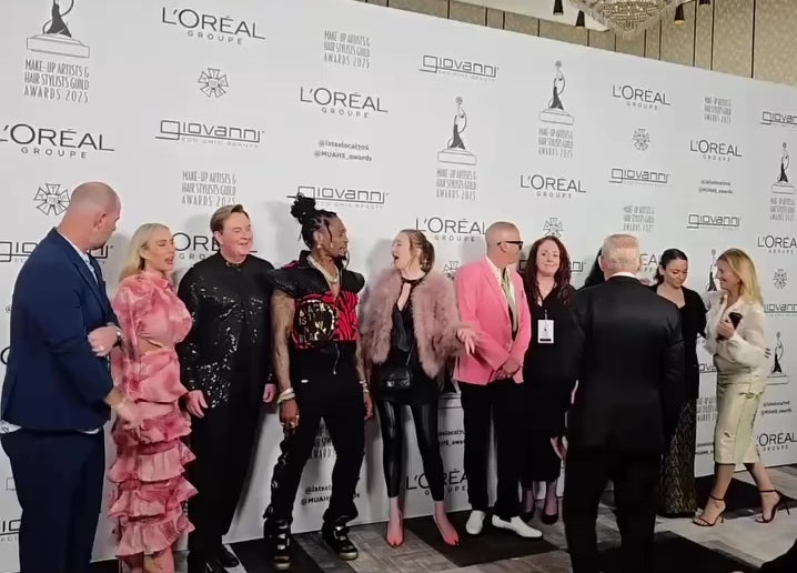 Giovanni at the Makeup Artist and Hairstylist Guild Award Show