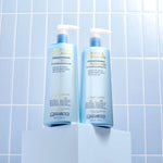 Bottles of Giovanni Biotin & Collagen Shampoo and Conditioner 