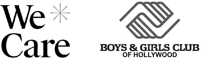 We Care and Boys & Girls Club of Hollywood logos