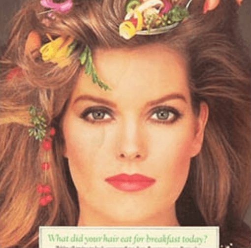 Woman with flowers in her hair